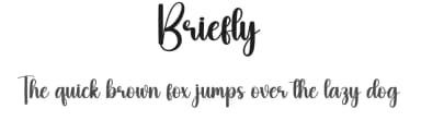Briefly by Scratchones — Script Handwritten Font — thumbnail 1