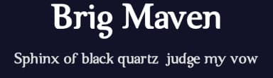 Brig Maven by The Original 19 — Sans Serif Font — thumbnail 2