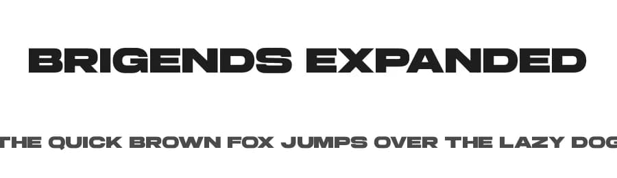 Brigends Expanded by Multype Studio — Sans Serif Font