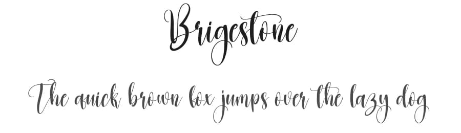 Brigestone by Scratchones — Script Handwritten Font