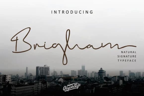 Brigham Script Font by glyphstyle — Script Handwritten Font