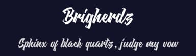 Brigherdz by Blankids — Script Handwritten Font — thumbnail 2
