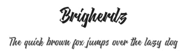 Brigherdz by Blankids — Script Handwritten Font — thumbnail 1