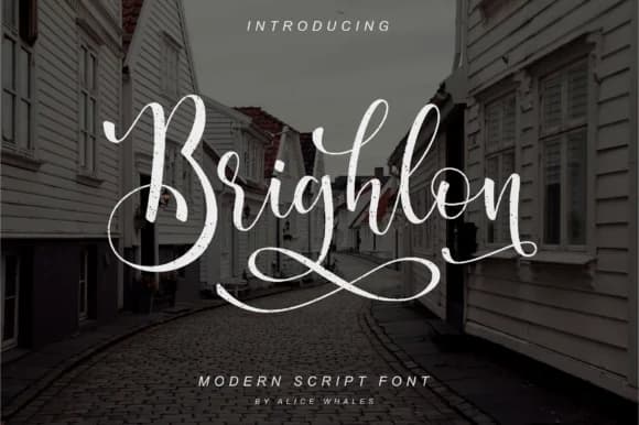 Brighlon Font by NendesKombet — Script Handwritten Font