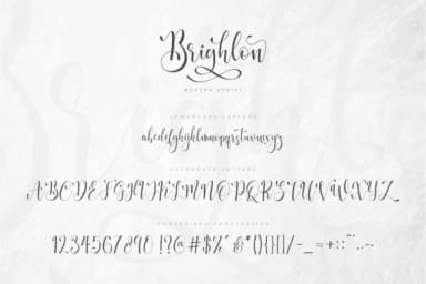 Brighlon Font by NendesKombet — Script Handwritten Font — thumbnail 8