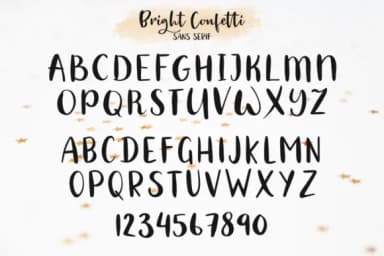 Bright Confetti Font by Pasha Larin — Script Handwritten Font — thumbnail 8