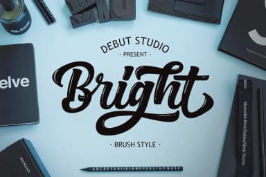 Bright Script Font by Debut Studio — Script Handwritten Font — thumbnail 2