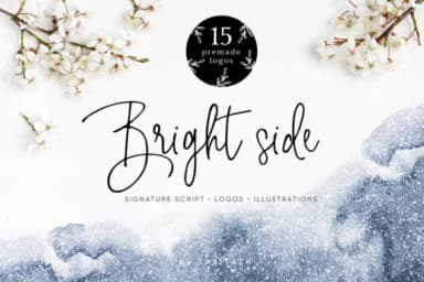 Bright Side Font by Tabita's shop — Script Handwritten Font — thumbnail 1