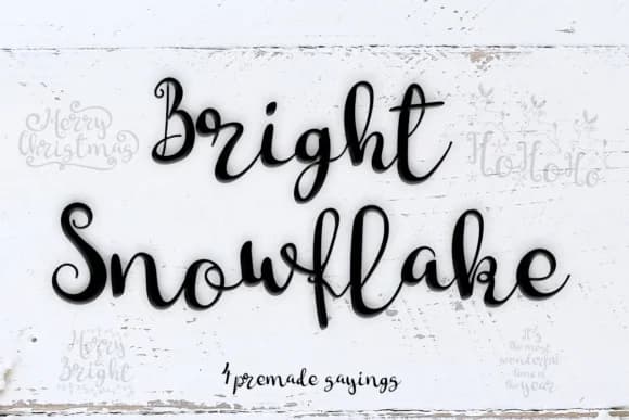 Bright Snowflakes Font by Lickable Pixels — Script Handwritten Font
