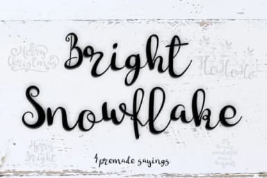 Bright Snowflakes Font by Lickable Pixels — Script Handwritten Font — thumbnail 1