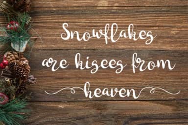 Bright Snowflakes Font by Lickable Pixels — Script Handwritten Font — thumbnail 2