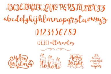 Bright Snowflakes Font by Lickable Pixels — Script Handwritten Font — thumbnail 4