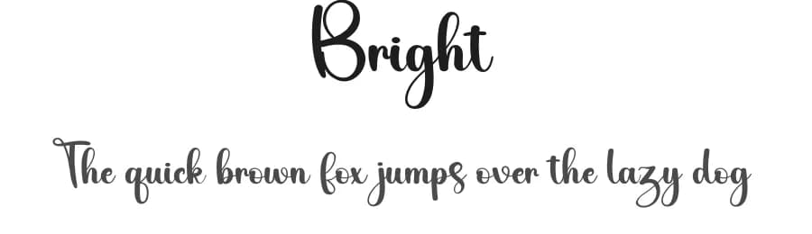 Bright by Harlek Studio — Script Handwritten Font