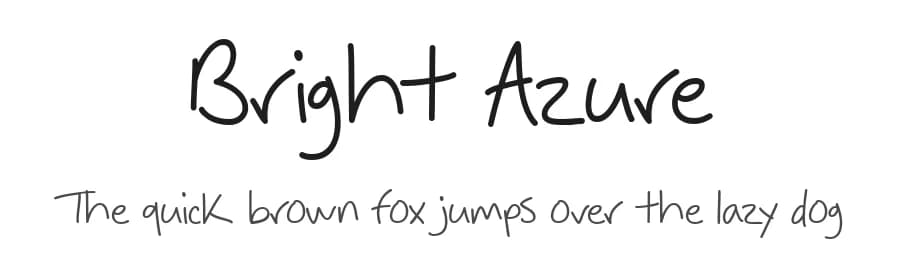 Bright Azure by Misti's Fonts — Script Handwritten Font