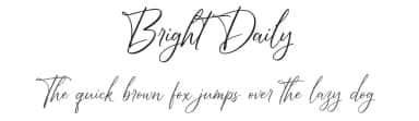 Bright Daily by Vunira Design — Script Handwritten Font — thumbnail 1