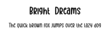 Bright  Dreams by Scratchones — Script Handwritten Font — thumbnail 1