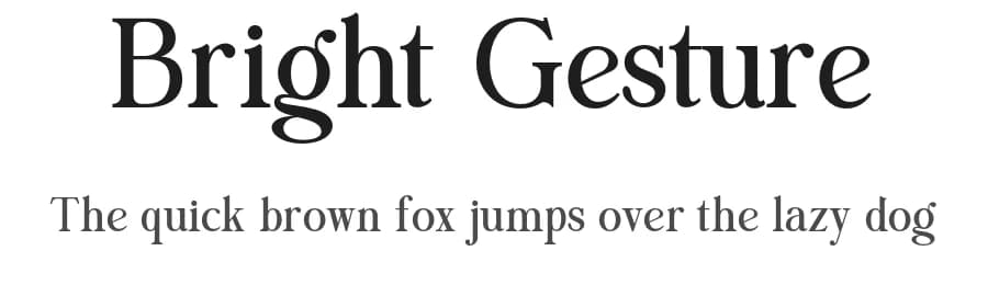 Bright Gesture by Letterhend Studio — Serif Font