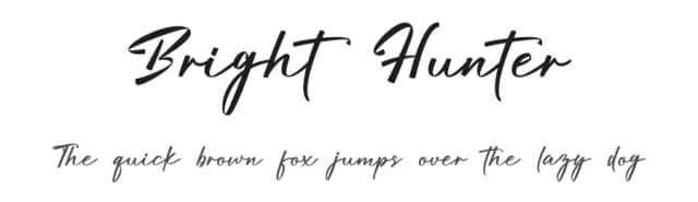 Bright Hunter by GFR Creative — Script Handwritten Font