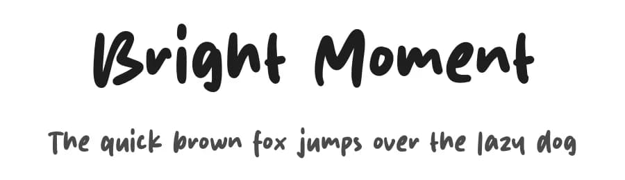 Bright Moment by Origin Type — Script Handwritten Font