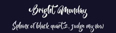 Bright Monday by Yumna Family — Script Handwritten Font — thumbnail 2