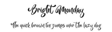 Bright Monday by Yumna Family — Script Handwritten Font — thumbnail 1