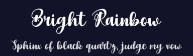 Bright Rainbow by Supersemar Letter — Script Handwritten Font — thumbnail 2