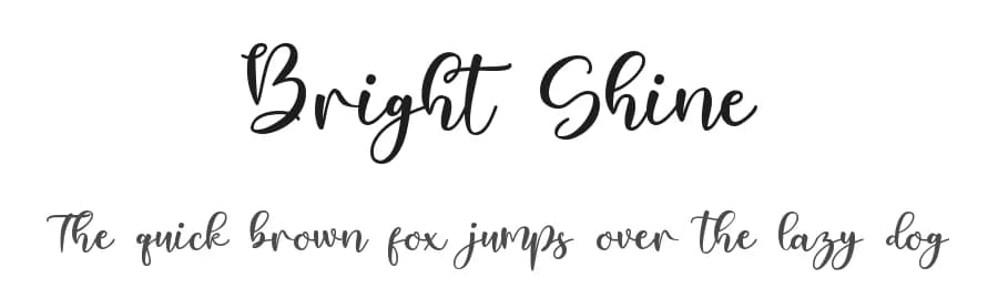 Bright Shine by Creaditive Design — Script Handwritten Font