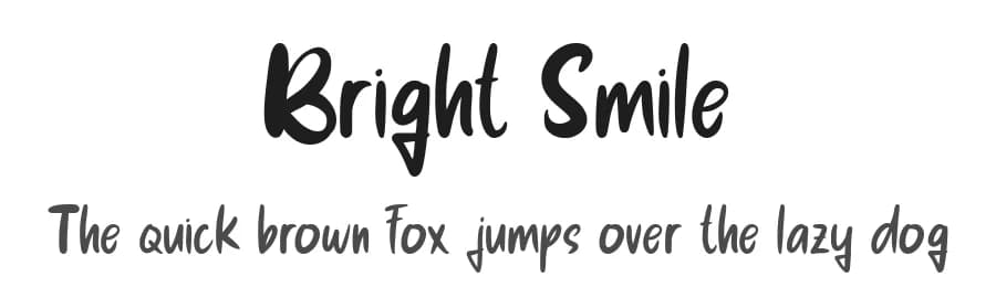 Bright Smile by nomlimofont — Script Handwritten Font — preview 1
