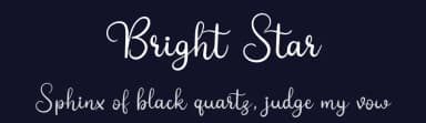 Bright Star by Letter Jos — Script Handwritten Font — thumbnail 2