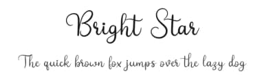 Bright Star by Letter Jos — Script Handwritten Font — thumbnail 1