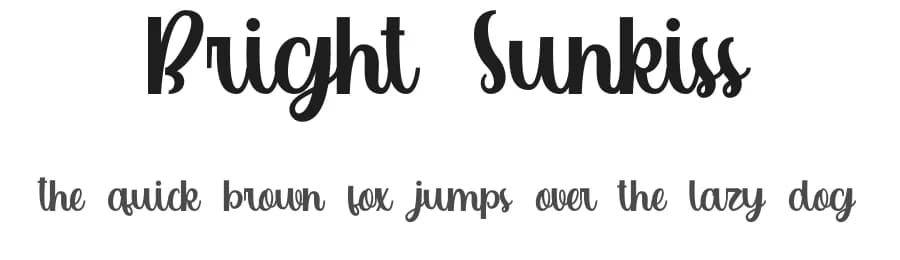 Bright Sunkiss by BaeMary Studios — Script Handwritten Font — preview 1