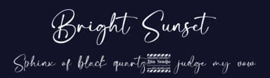 Bright Sunset by Din Studio — Script Handwritten Font — thumbnail 2