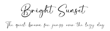 Bright Sunset by Din Studio — Script Handwritten Font — thumbnail 1