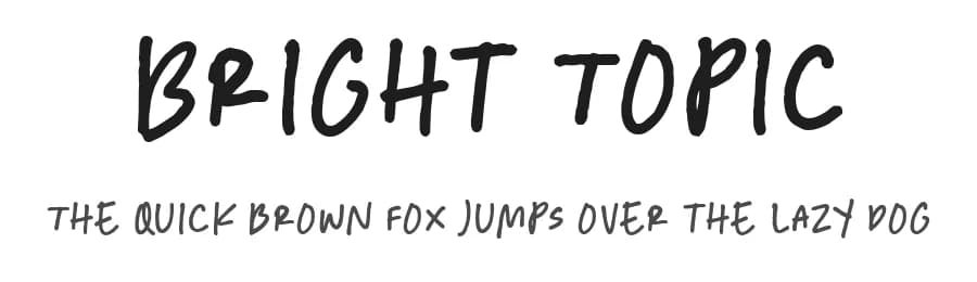 Bright Topic by Letterhend Studio — Script Handwritten Font