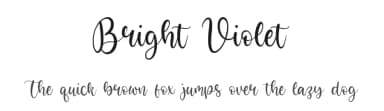 Bright Violet by Letterative Studio — Script Handwritten Font — thumbnail 1