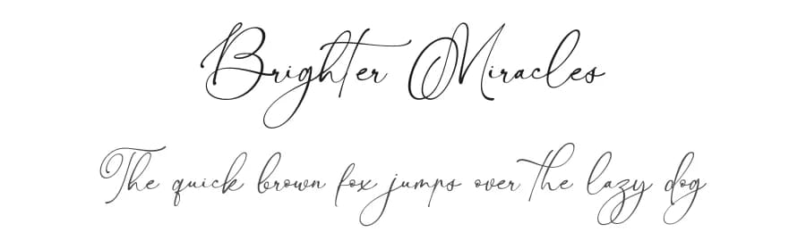 Brighter Miracles by Din Studio — Script Handwritten Font — preview 1