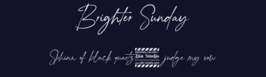 Brighter Sunday by Din Studio — Script Handwritten Font — thumbnail 2