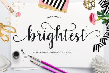 Brightest Font by Unicode Studio — Script Handwritten Font — thumbnail 1