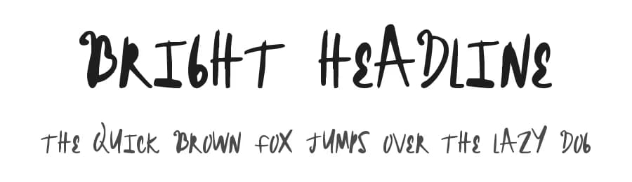 Bright Headline by Xerographer Fonts — Script Handwritten Font