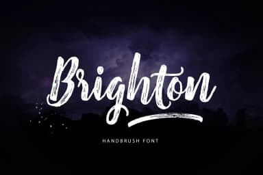 Brighton Font by Unicode Studio — Script Handwritten Font — thumbnail 1