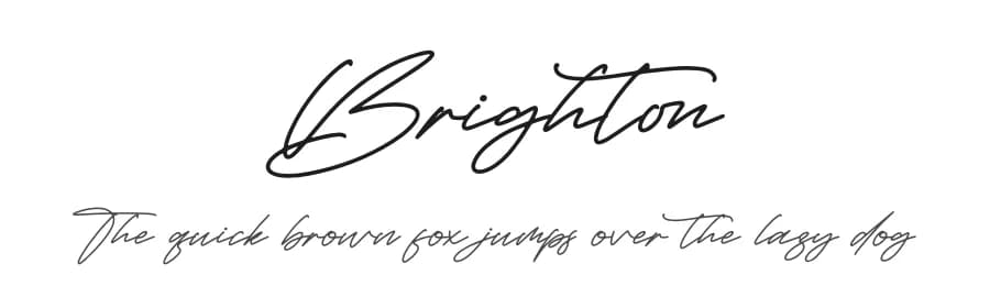 Brighton by Letterena Studios — Script Handwritten Font