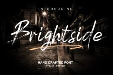 Brightside Font by MJB Letters by MJB Letters — Script Handwritten Font — thumbnail 1