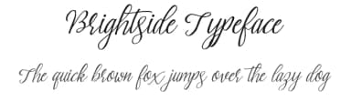 Brightside Typeface by QueenType — Script Handwritten Font — thumbnail 1