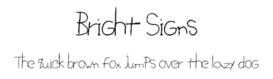Bright Signs by Xerographer Fonts — Script Handwritten Font — thumbnail 1