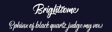 Brightsome by FHFont — Script Handwritten Font — thumbnail 2