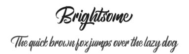 Brightsome by FHFont — Script Handwritten Font — thumbnail 1