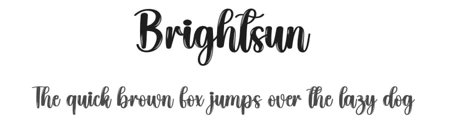 Brightsun by Scratchones — Script Handwritten Font