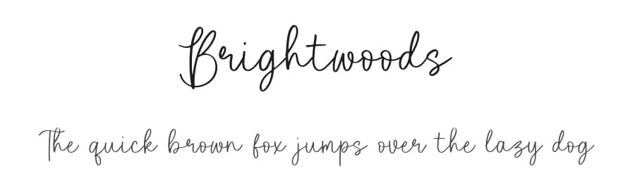 Brightwoods by Letterative Studio — Script Handwritten Font