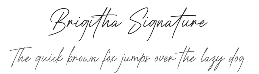 Brigitha Signature by Typeline Studio — Script Handwritten Font — preview 1