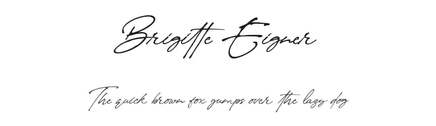 Brigitte Eigner by Creativework69 Studio — Script Handwritten Font